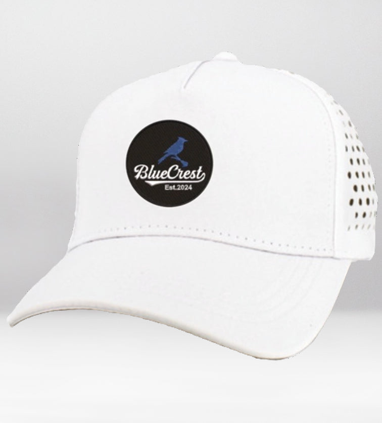 White Perforated Mesh Hat